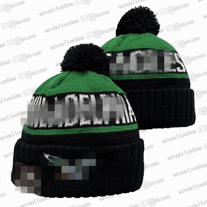 2026 Eagles USA College Sport Knit hats Cap Baseball Beanies Basketball Hats American Football Teams Sports Winter Knitted Caps Factory Price Mix Order Ja21-01