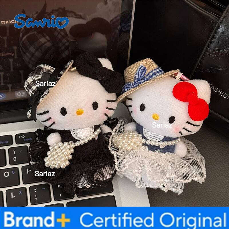 Sanrio HelloKitty Keychain Scarf Dress Up Girl Birthday Gift Multi size Hello Kitty Plush Toy Home Cartoon Pillow H260121