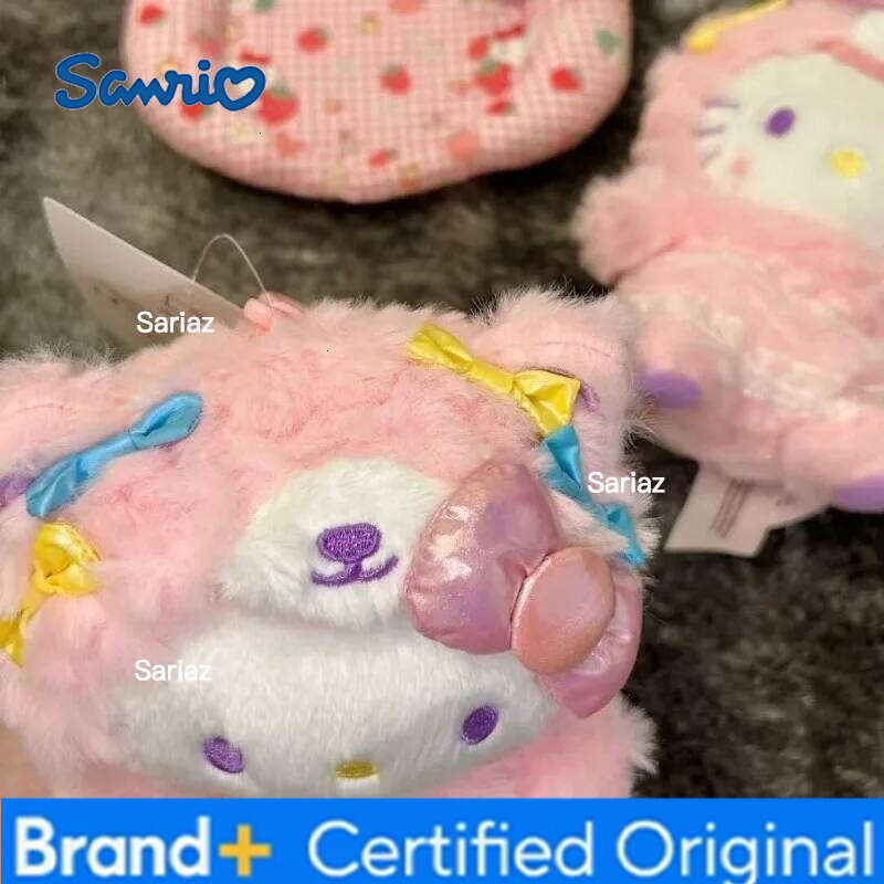Sanrio NEW Colorful Series Hello Plush Toy Bear Kitty cat Soft Stuffed Doll Pendant Backpack Charm accessories H260121