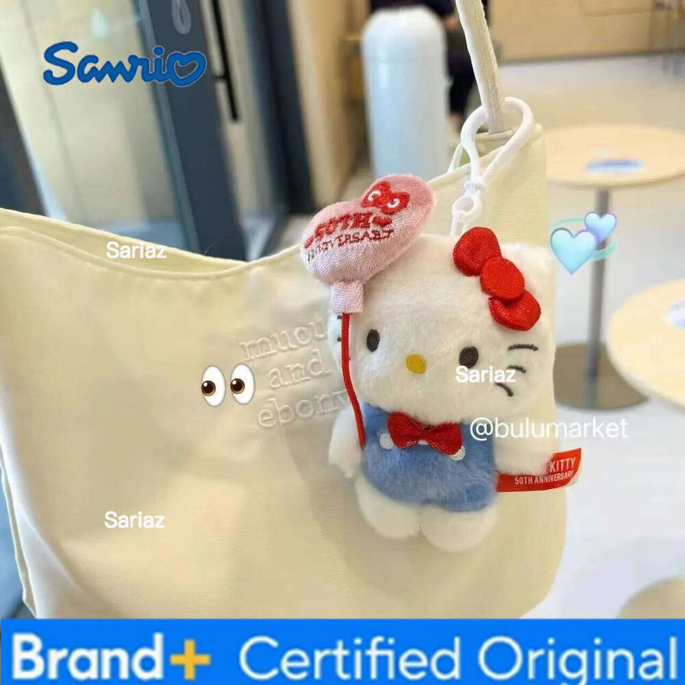 Sanrio New Style 50th Anniversary Balloon Hello Kitty Limited Edition Bag Keychain Girlfriend Backpack Girl Gift Pendant H260121