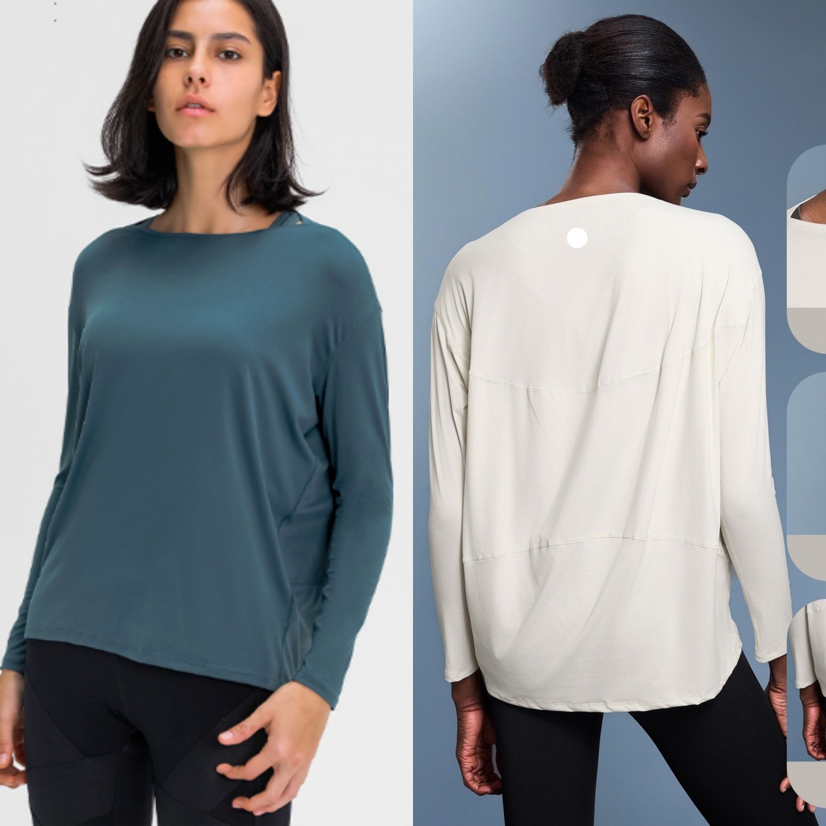 UU-L5752 New Women Yoga Shirts Casual Joker Loose Quick-drying Yoga Long-sleeved Shirt Breathable Fitness Fashion Yoga Top Fitness Clothes