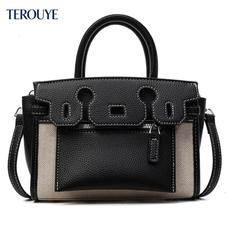 TEROUYE Fashionable and minimalist color blocked women s handbag for autumn and winter retro style large capacity armpit bag with texture and luxuriou