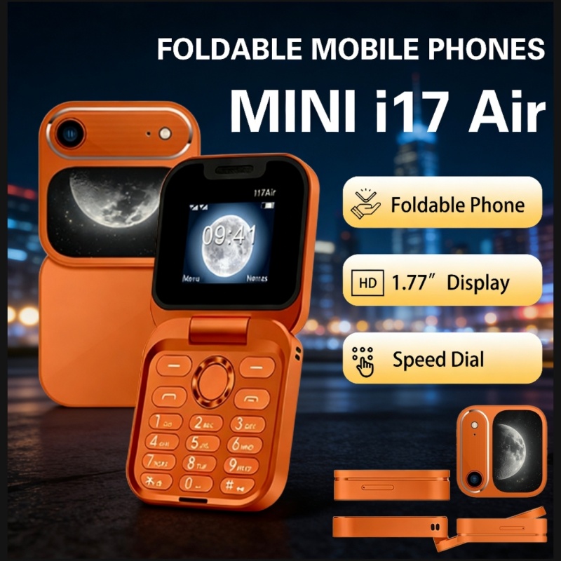 The Starry Sky MINI i17 Air is a popular foldable flip phone, equipped with a keyboard and the Android operating system.