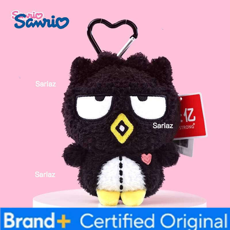 Sanrio Hello Kitty Melody Cinnamoroll Keroppi Badbadtz-Maru Stuffed Pendant Plush Toys Keyring Anime Keychain Birthday Gift H2601211
