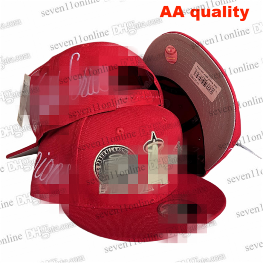 2026 Men's Baseball Fitted Hats Angeles" Funny Cute angel stitched Full Closed Caps Sport Designer Team Cap Patched Brown Snapback trucker Hats High Quality Ma5-5