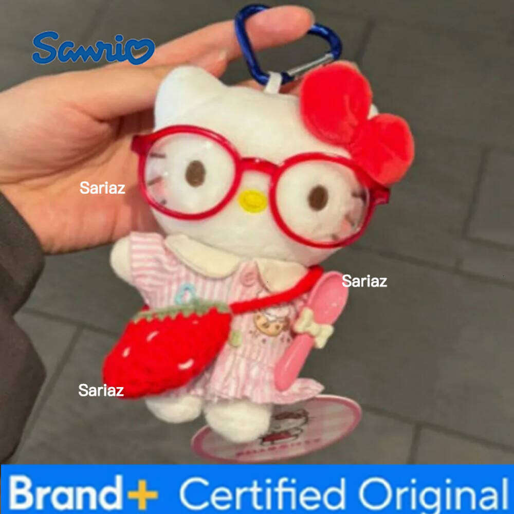 Sanrio Cute Chef KT Keychain Backpack Hanger Bag Plush Pendant Girl Gift H2601211