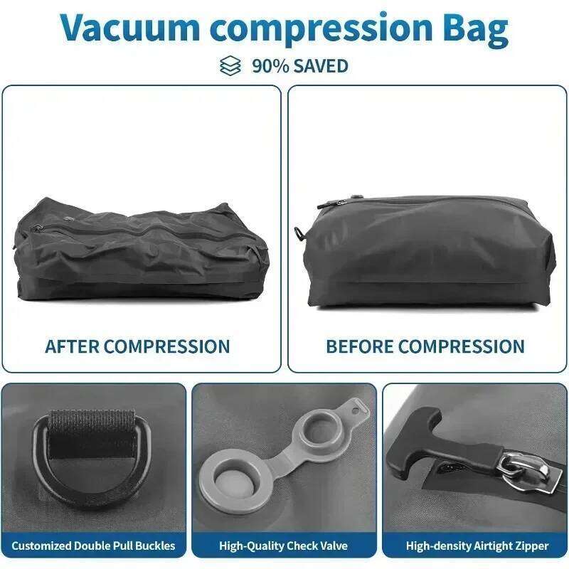 17L Vacuum with Air Pump Reusable Travel Storage Outdoor Compression Backpack Luggage Bag 26W0121