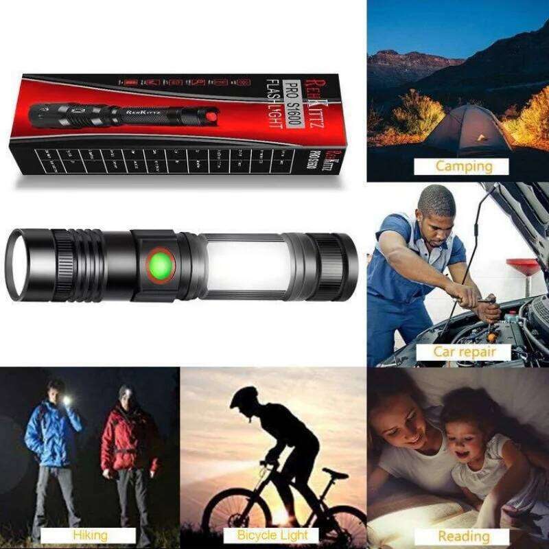 Super Bright T6 Led High Power Torch Light Rechargeable Tactical Flashlight 18650 Battery Camping Fishing Lamp Z260121