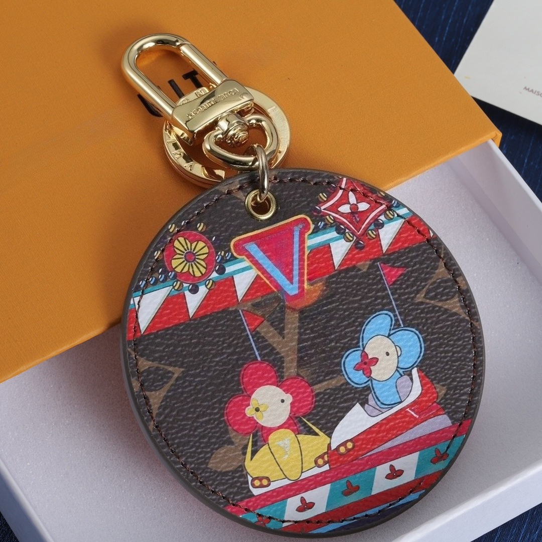 Luxury Designer Keychain Credit Card Holders Chocolate Bag Charm For Women Leather Classics Purses Luxury Keychains Gift Design bag Charms Gift