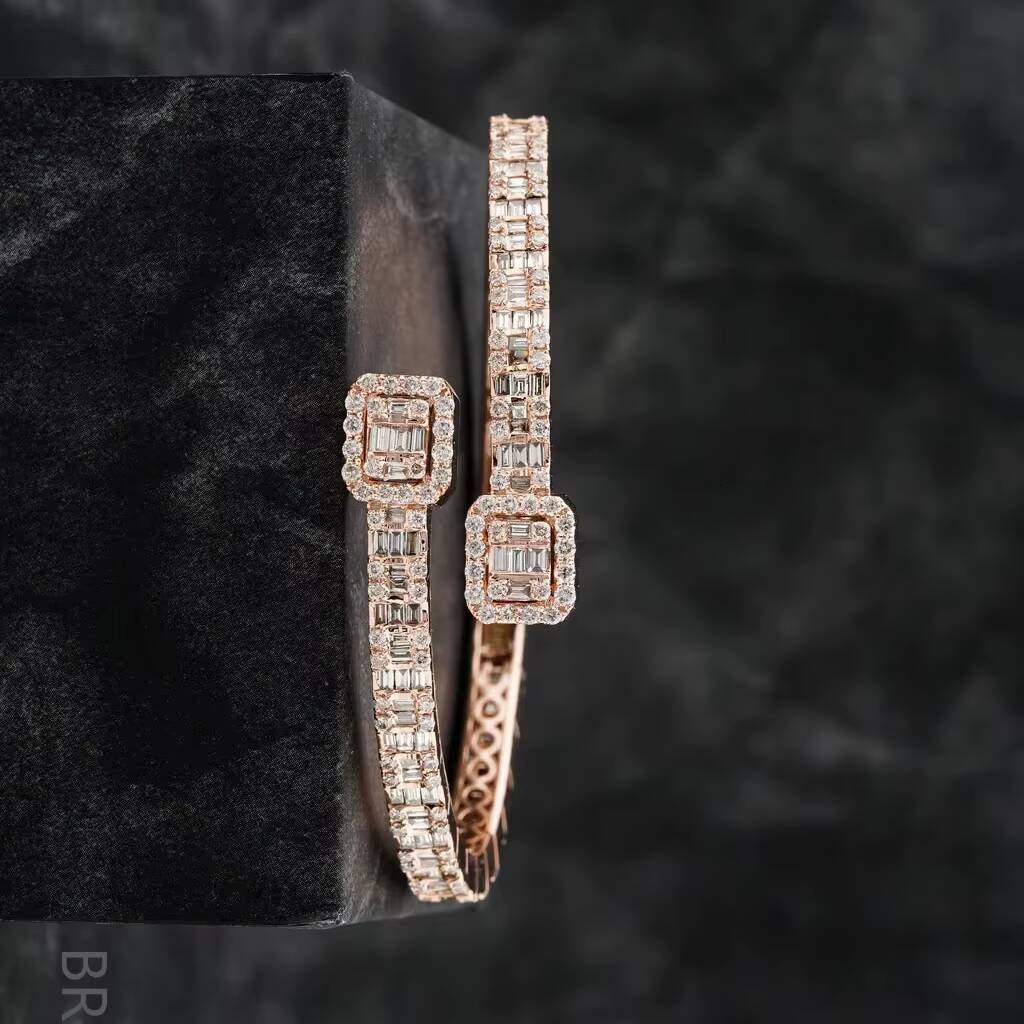 Moissanite diamond Tennis Bracelet 925 rose gold VVS Diamond Tennis bracelet Iced Out Hip Hop Fashion Diamond Jewelry