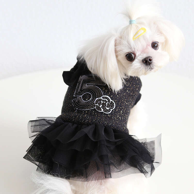 luxery Princess Dog Cat Dress Coat Rose Bows Design Pet Puppy Skirt Autumn/Winter Clothes Outfit Sizes 5 Colours