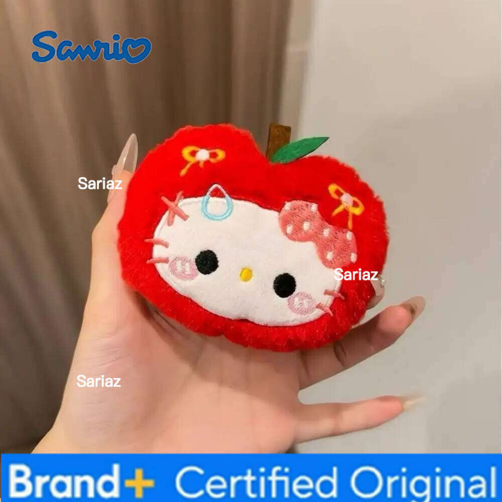 Sanrio Creativity Fruit Hello Keychain Cute Cartoon Kitty Cat Doll Toy Bag Accessories Keychains Hanging Gift H260121