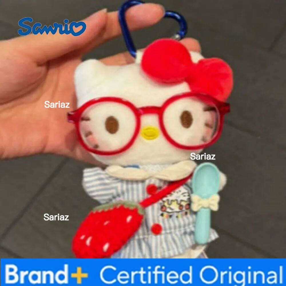 Sanrio Cute Chef KT Keychain Backpack Hanger Bag Plush Pendant Girl Gift H2601211