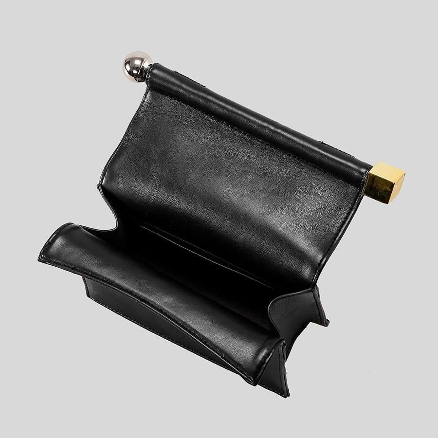 2026 Women Design Light Luxury Clutch French Rolled Edge Foldable Evening High End Clip Bag For Women