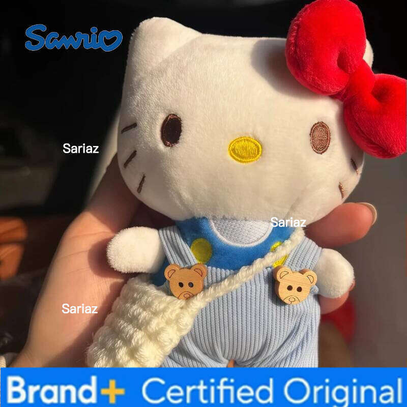 Sanrio Toy Cute Plush Bag Kt Cat Doll Keychain Pendant Cotton Filled Soft Skin Friendly Fabric Birthday Gift H260121