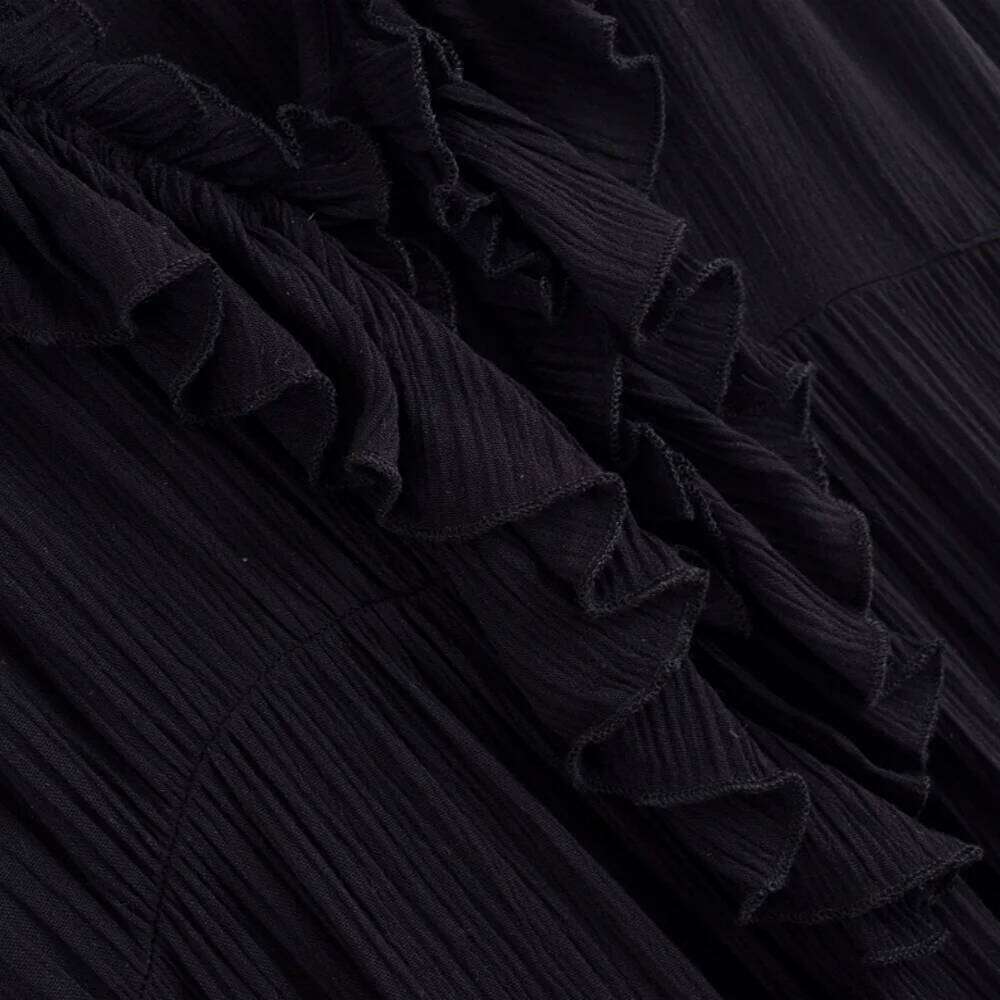 2025 Summer New Arrivals Women's Retro Casual French Ruffle Sleeveless V-Neck Cake Skirt Fashion Mini Dress