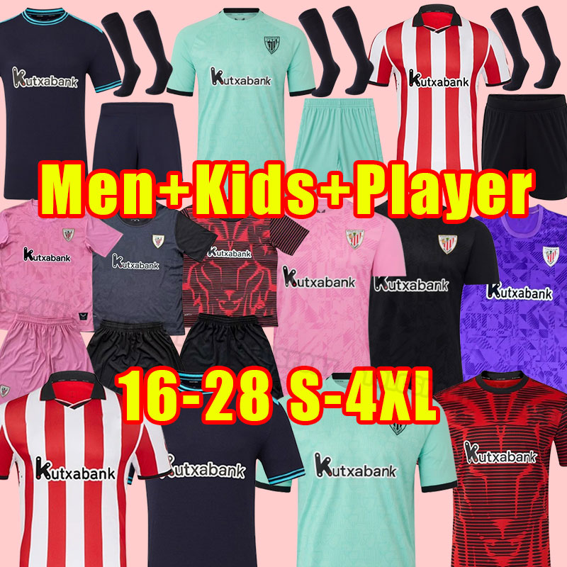 25/26 bilbao Soccer Jerseys Fans player version Athletic Unai Simon I.MARTINEZ WILLIAMS BERENGUER men football shirt YURI B RAUL 2025 2026 Men Kids Goalkeeper