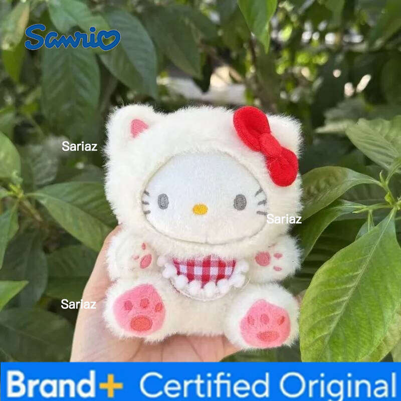Sanrio Kawaii Hello Kitty Keychain Bag Pendant Anime Couple Gift Cute Children Toy Women Accessories Doll Decoration Products Wholesale H260121