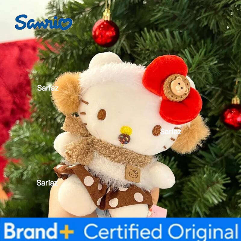 Sanrio Anime Hello Kitty Cartoon Dress Up Plush Pendant PP Cotton Stuffed Doll Kawaii Keychain Cute Accessories Holiday Gift H26012111