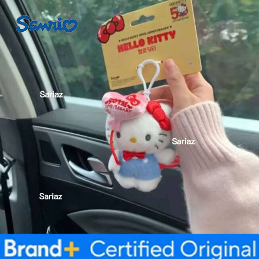 Sanrio New Style 50th Anniversary Balloon Hello Kitty Limited Edition Bag Keychain Girlfriend Backpack Girl Gift Pendant H260121