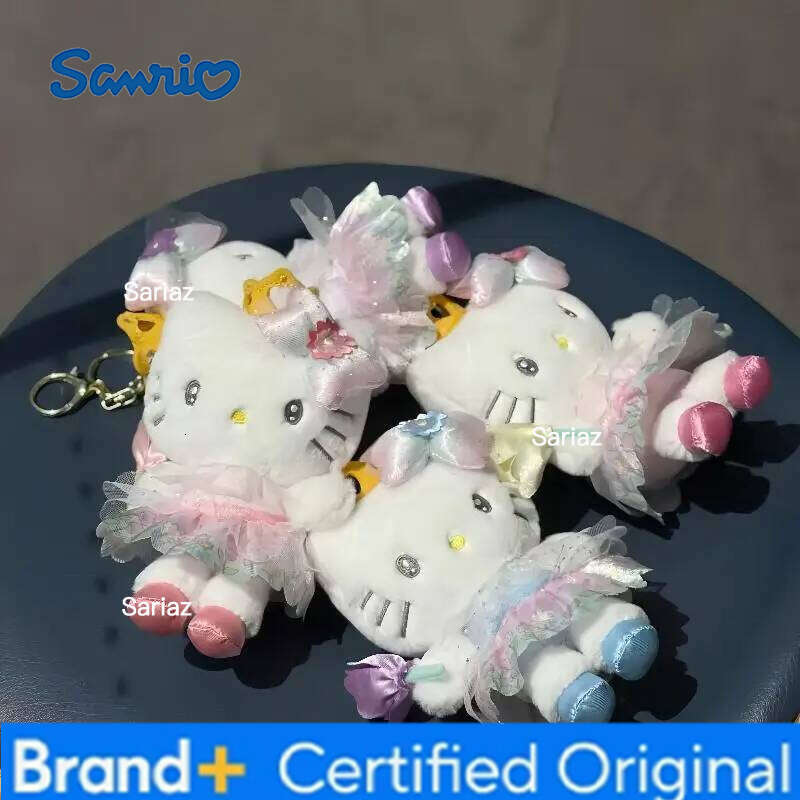 Sanrio New Flower Fairy Series Hello Kitty Plush Toy Keychain My Sweet Piano Blossom Stuffed Backpack Accessory Kawaii Gifts H260121