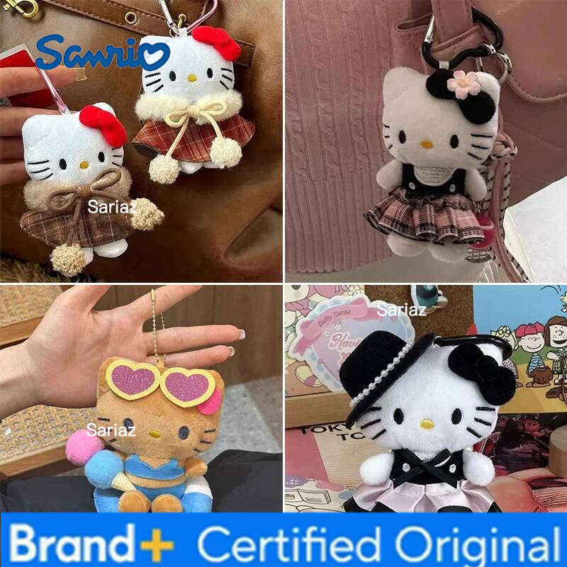Sanrio Cute Bag Pendant Kawaii Hello Kitty Doll Keychains Phone Chain Girlfriends Birthday Gift H260121