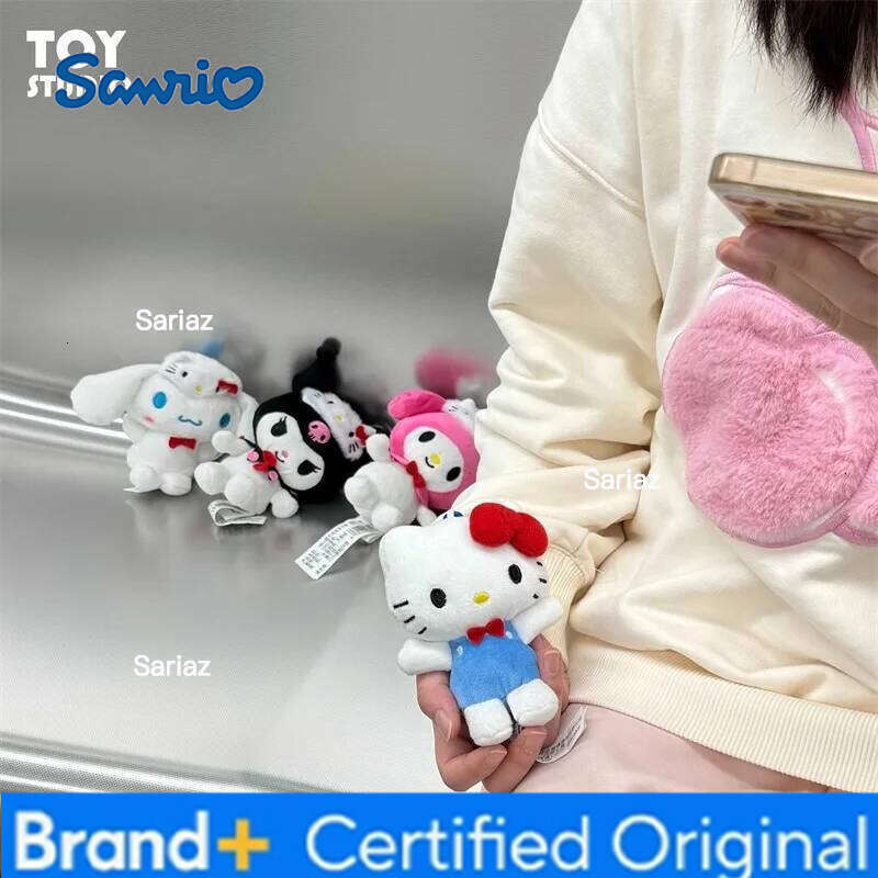Sanrio Hello Kitty Hat Style Plush Toy Doll 50th Anniversary Edition Cinnamoroll My Melody Kuromi keychain Keyring Birthday Gift H260121