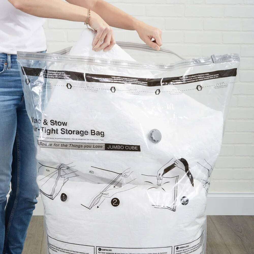 Jumbo Cube Storage Bedding & Clothing Air-Tight Bags Space Saver Reusable Anti-Mildew Odor Resistant Vacuum Sealed 26W0121