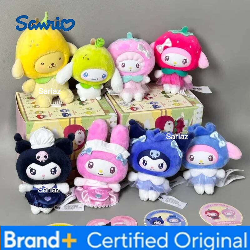 Sanrio Genuine New Fruits Vegetables Mini Series Plush Blind Box Hello Kitty Pendant Cute Doll Ideal Birthday Gift H260121