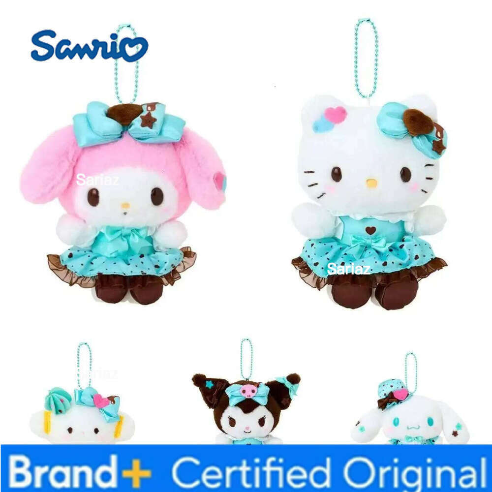 Sanrio Cute Amine Characters Kurom Hellokitty Melody Toys Stuffed Animals Small Plush Keychains Christmas Birthday Gift H2601211