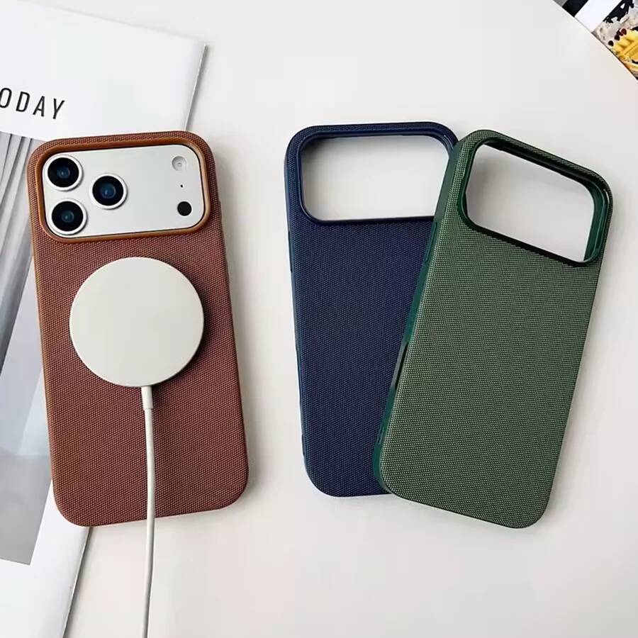 High Quality Original Technology Woven Case IPhone 16 15 14 13 Pro Max 17 Air Official For Magsafe Magnetic Protect Cover