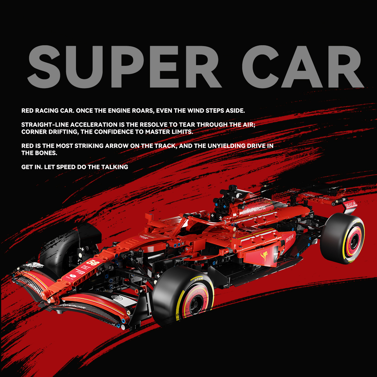 F1 Formula Ferrari Rally Car Assembly Building Block Toy Boy Gift 2026