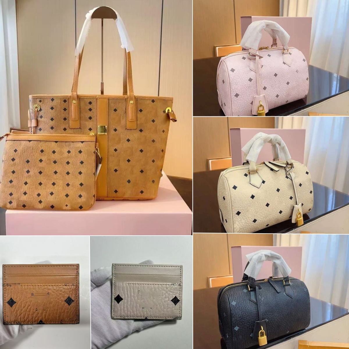 high quality designer tote bag mcmpurses Shoulder Bags Fashion Crossbody Large Capacity Genuine Leather Tote Handbag Womens Weekend Designer Shopping Bag