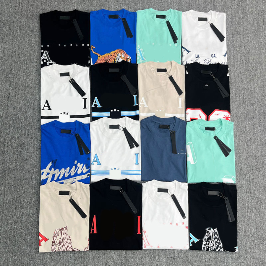 designer shirt Am t shirt designer clothes High street High-quality cotton casual T-shirt men's loose short-sleeved T-shirt summer lightweight round-neck short-sleeve