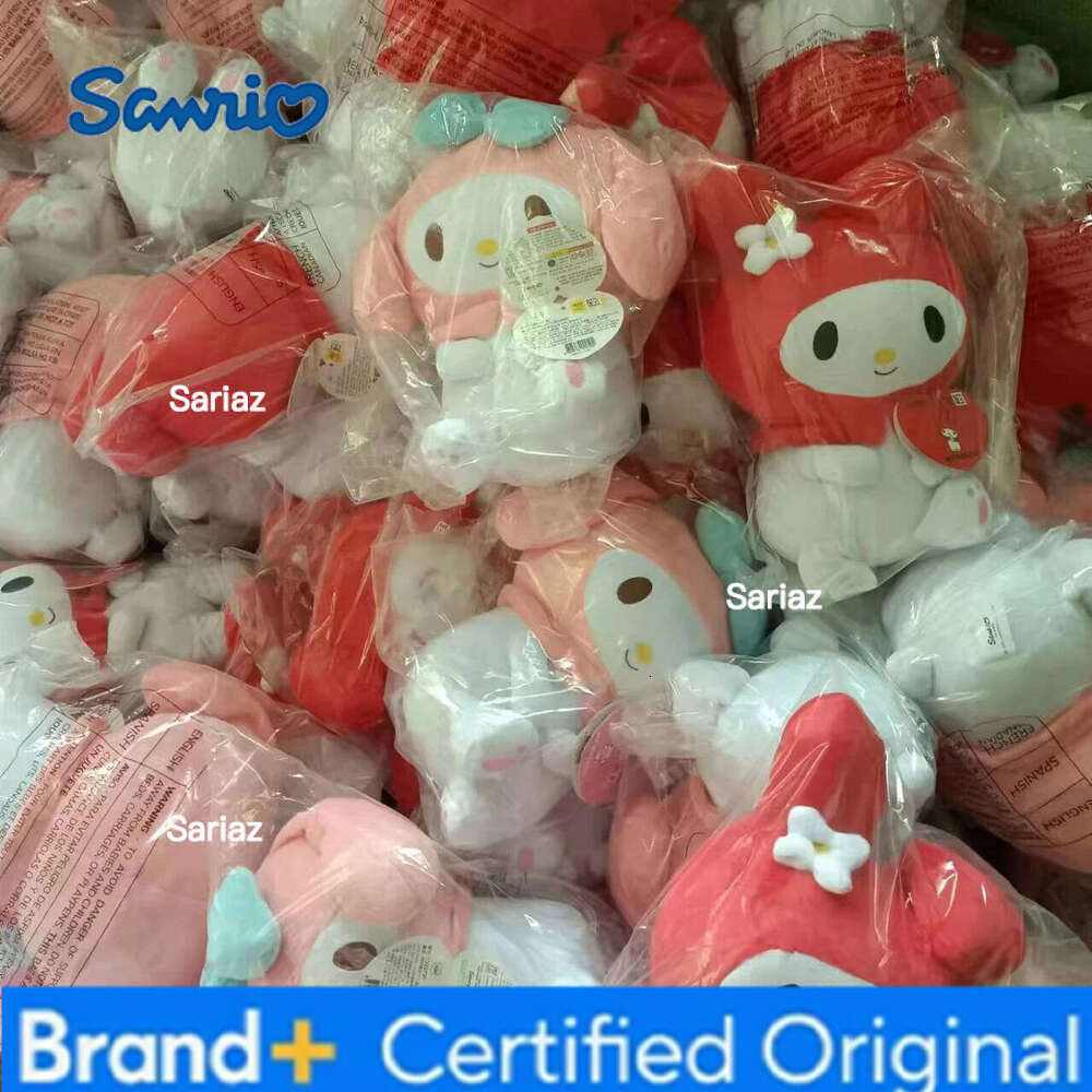 Sanrio New Series Plush Toys Kawaii My Melody Stuffed Doll Pendant Kuromi Keychain Animal Present Backpack Decora Gift for Girls H260121