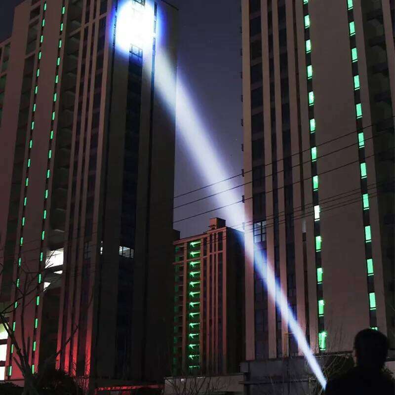 LED Laser Flashlight Rechargeable Telescopic Zoom Tactical Torches Super Bright Camping Hiking Emergency Handheld Flash Light Z260121