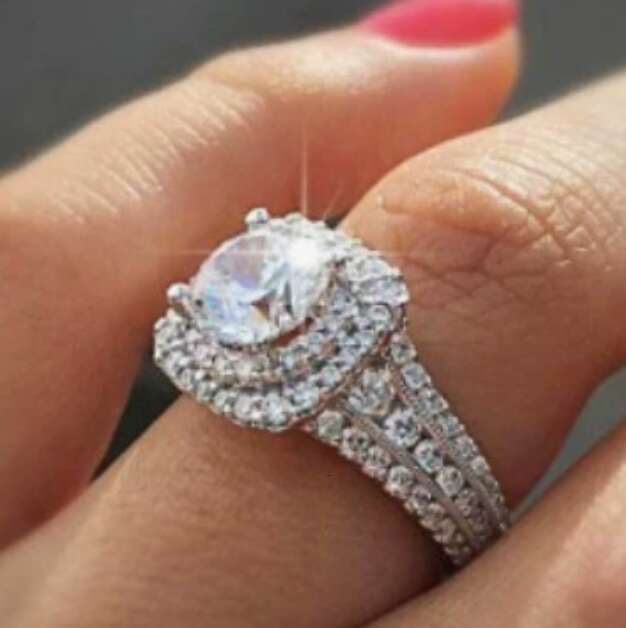 Light luxury classic 925 sterling silver square moissanite jewelry gift for women's engagement party lab grown diamond ring