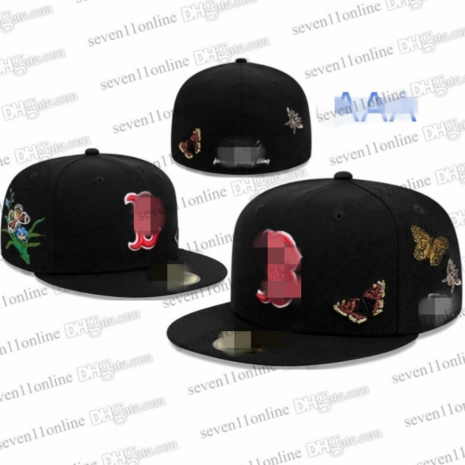 2026 Men's Baseball Fitted Hats Angeles" Flowers butterfly stitched Full Closed Caps Sport Designer Team Cap Patched all stars Snapback trucker Hats boston J21-13