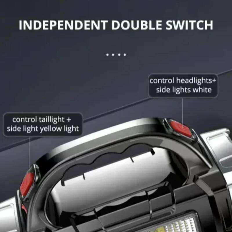 New Upgrade Rechargeable High Solar LED COB Flashlight With Power Bank Waterproof Multifunctional Hand Lamp For Outdoor Z260121