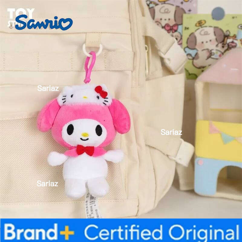 Sanrio Hello Kitty Hat Style Plush Toy Doll 50th Anniversary Edition Cinnamoroll My Melody Kuromi keychain Keyring Birthday Gift H260121
