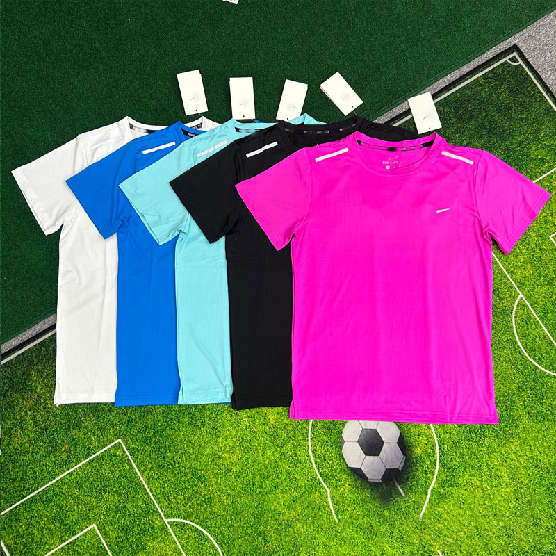 Men T-shirt summer sports Tee top fashionable loose t-shirt designer brand tech shortsleeve breathable printed quick-dry Tshirt fitness running sports T-shirth666