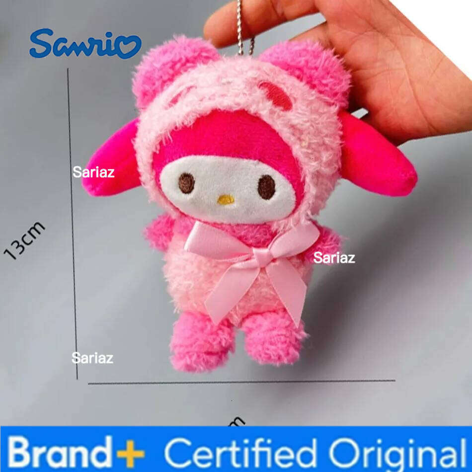 Sanrio Plush Toy Doll Kawaii Hello Kitty Melody Cinnamoroll Cartoon Backpack Decoration Women Student Girl Gift H260121