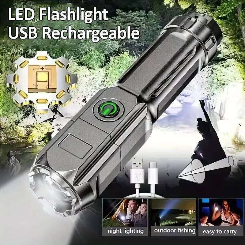 Strong Outdoor Fishing Emergency Multi Functional USB Camping Light Lighting Flashlight Working Side Charging Z260121