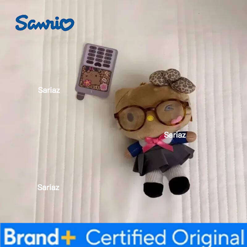 Sanrio Kawaii Hello Kitty Jk Uniform Glasses Exquisite Bag Pendant Cute Kt Cat Girl Children Cartoon Decor Girls Toys H260121 H260121
