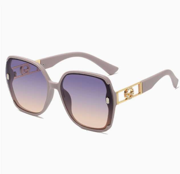 Designer Accessories Cross-border New For Women High-end Feel UV Large Frame Slimming Sun Protection Sunglasses