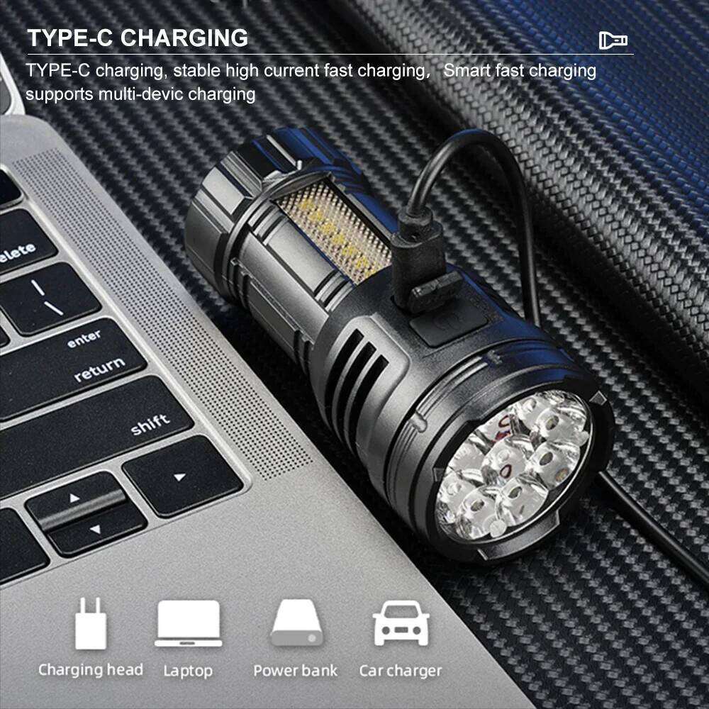High Power LED USB Rechargeable Magnetic COB Waterproof Portable Mini Lighting Lamp Camping Flashlight Z260121