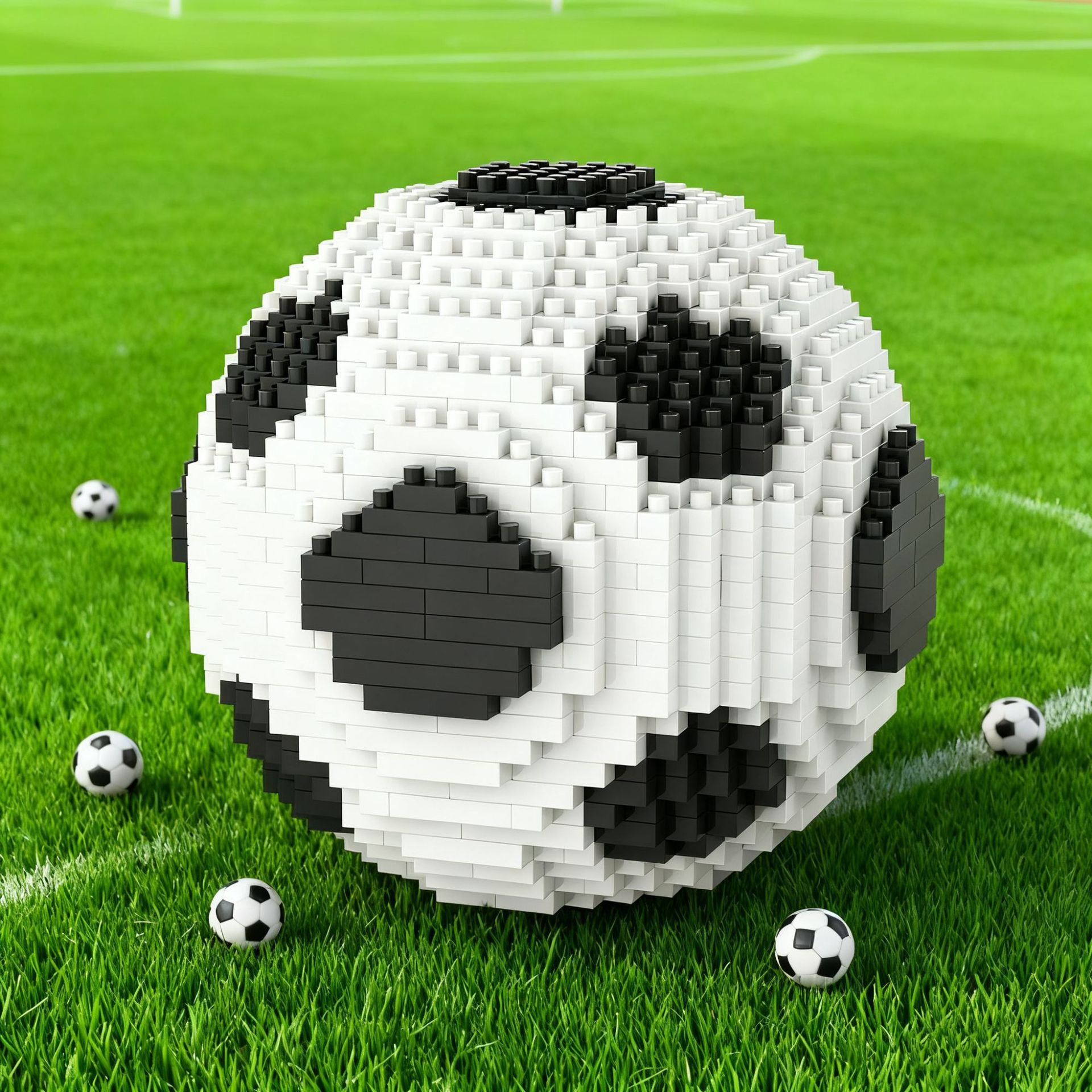 World Cup Golden Cup Micro Diamond Small Part Wooden Boy Puzzle Building Blocks Toy