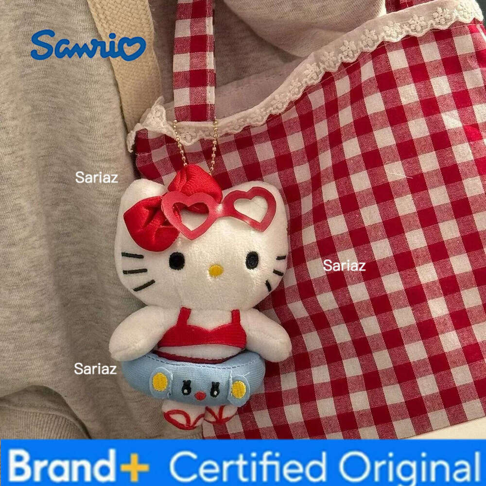 Sanrio New Plush Stuffed Soft Doll Keychain Cartoon Hello Kitty Plushies Bag Pendant Accessories Girls Gift Toys H2601211