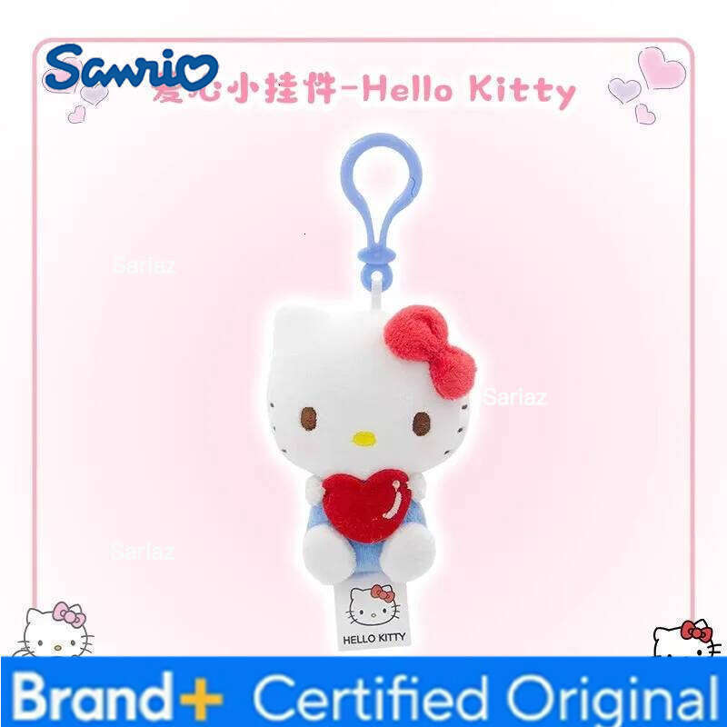 Sanrio Hello Kitty Kuromi Melody Pachacoo Cinnamoroll Stuffed Pendant Cute Plush Toys Keyring Anime Keychain Birthday Gift H260121