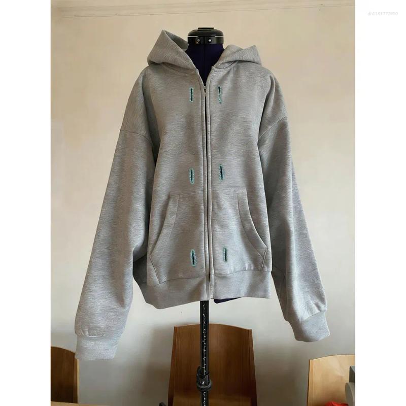 Women's Hoodies Premium Casual All-match Loose Ropa Mujer Zip Hoody Personalized Trendy Sweatshirts Korea Chic Slim Streetwear High Street